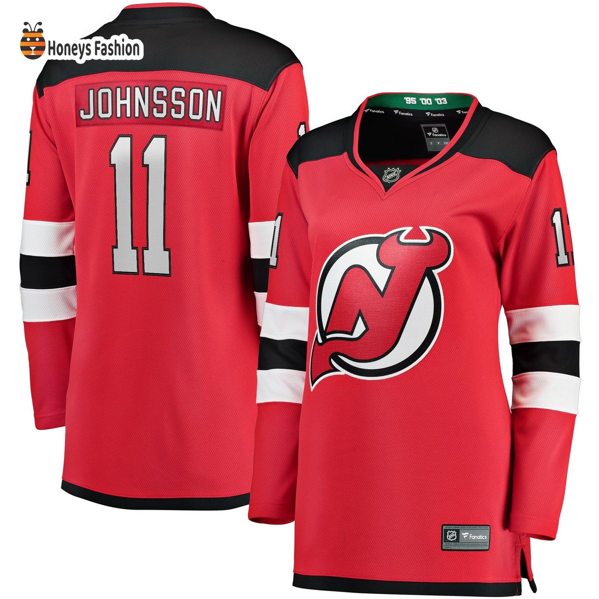 Women’s New Jersey Devils Andreas Johnsson Red Breakaway Player Jersey