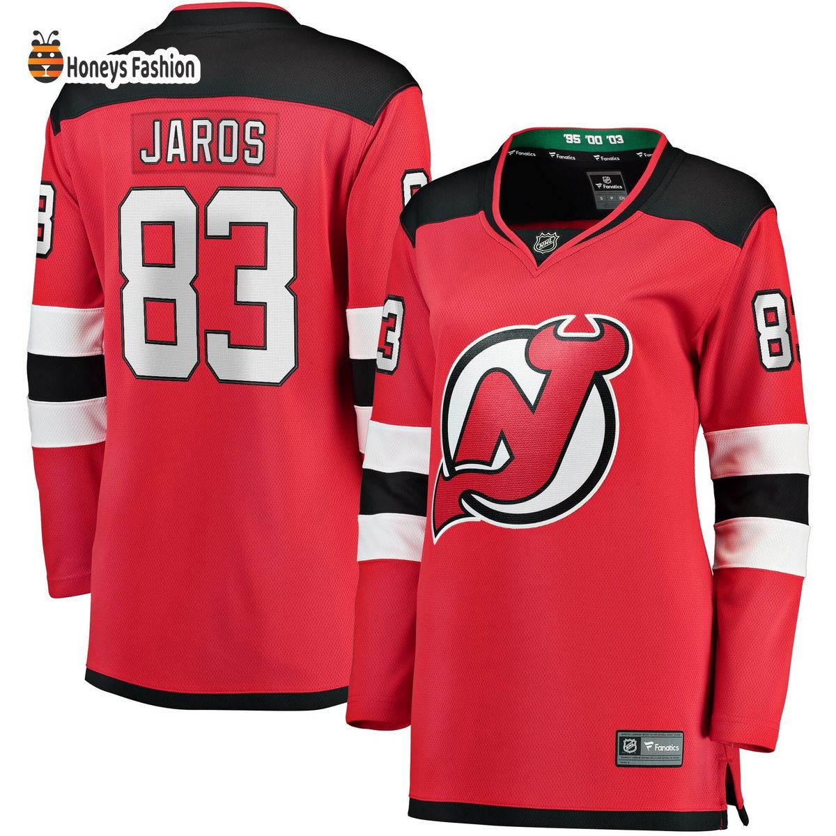 Women’s New Jersey Devils Christian Jaros Red Home Breakaway Player Jersey