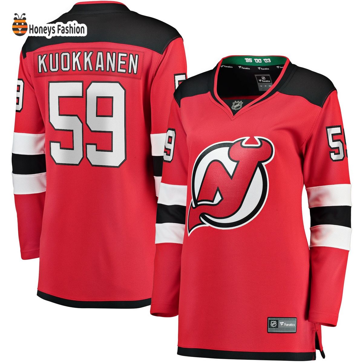 Women’s New Jersey Devils Janne Kuokkanen Red Home Breakaway Player Jersey