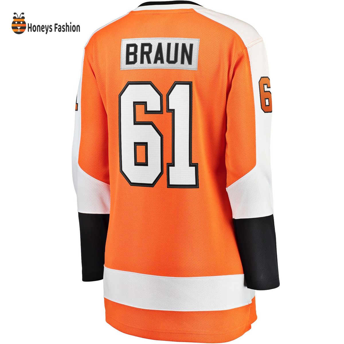 Women’s Philadelphia Flyers Justin Braun Orange Home Breakaway Jersey