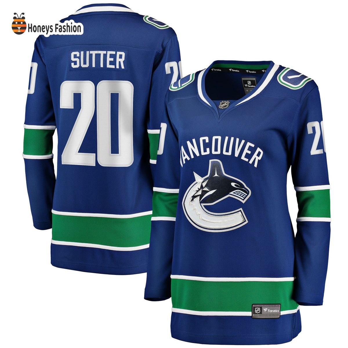 Women’s Vancouver Canucks Brandon Sutter Blue Home Breakaway Hockey Jersey