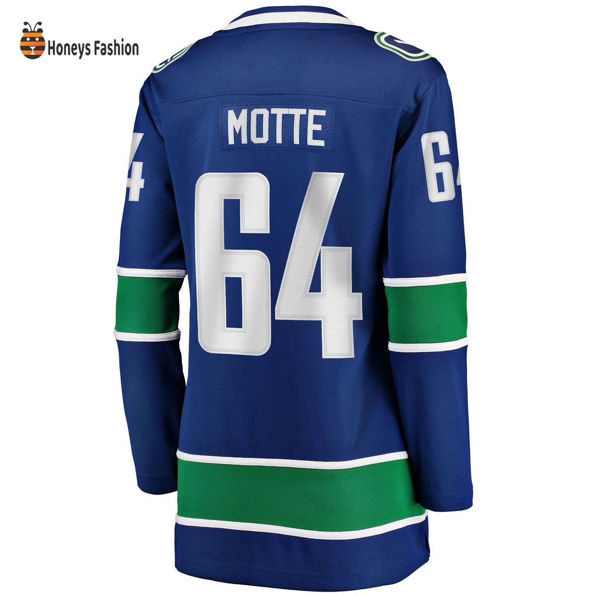 Women’s Vancouver Canucks Tyler Motte Blue Home Breakaway Hockey Jersey