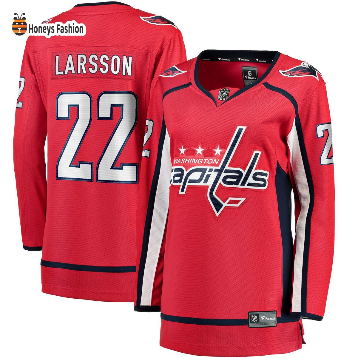 Women’s Washington Capitals Johan Larsson Red Home Breakaway Hockey Jersey