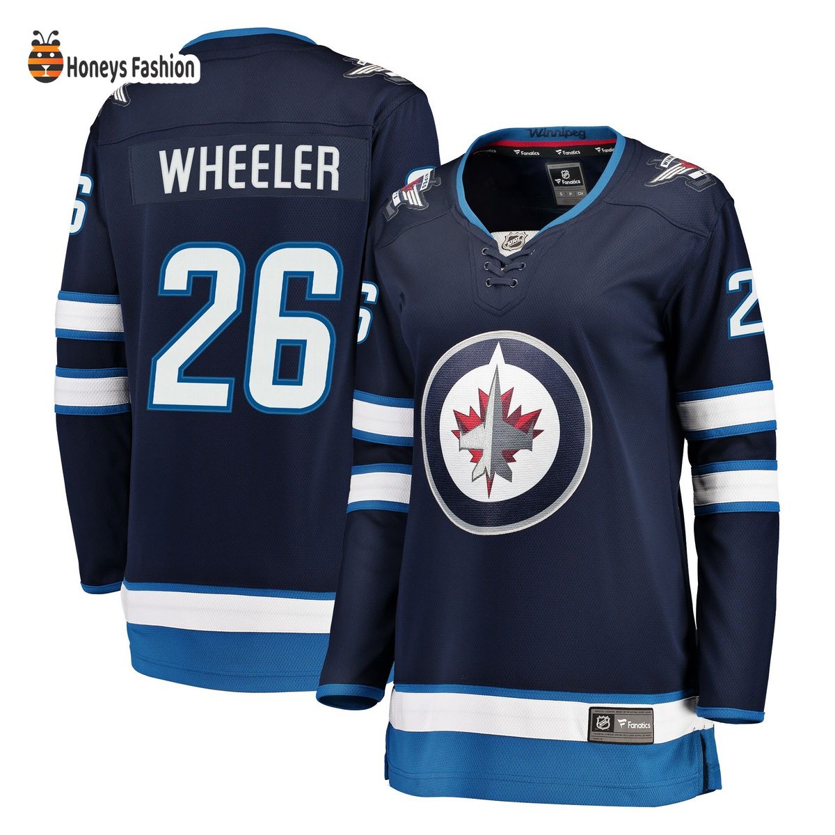 Women’s Winnipeg Jets Blake Wheeler Navy Breakaway Jersey