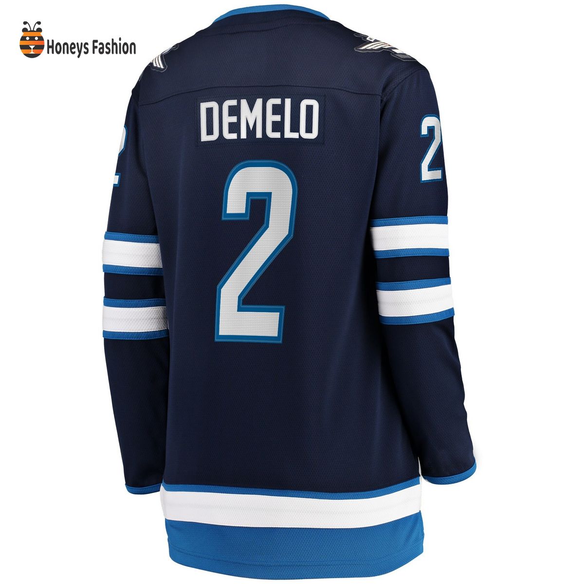 Women’s Winnipeg Jets Dylan DeMelo Navy Home Breakaway Player Jersey