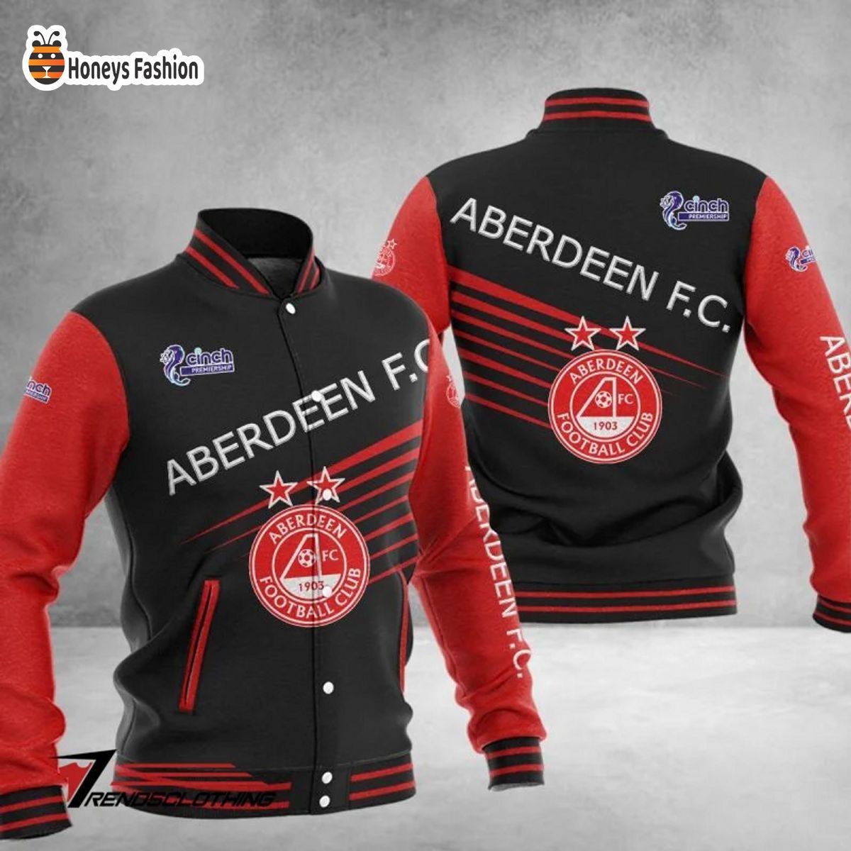 Aberdeen F.C Scottish Premiership Baseball Jacket