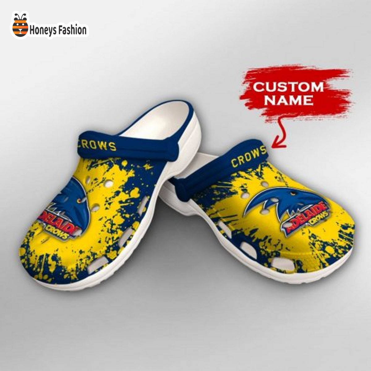 Adelaide Crows AFL Custom Name Crocs Crocband