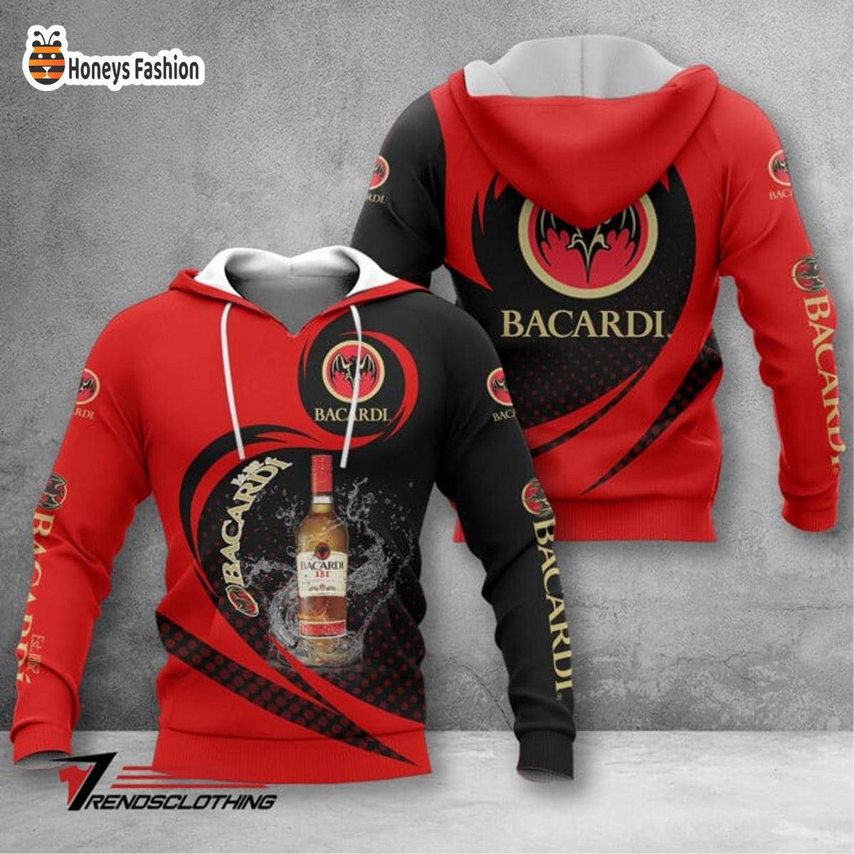 Bacardi Est 1862 Wine 3D shirt hoodie