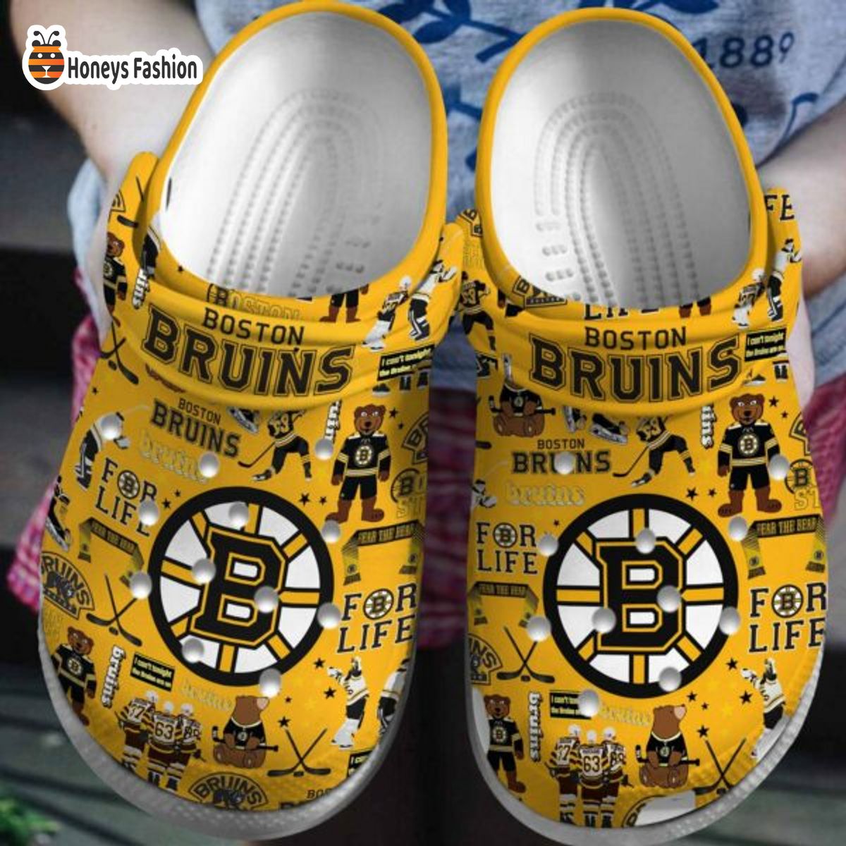 Boston Bruins NHL Crocs Crocband