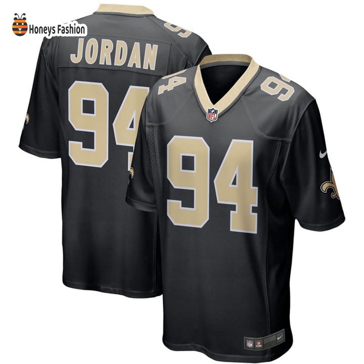Cameron Jordan New Orleans Saints Nike Game Black Player Jersey