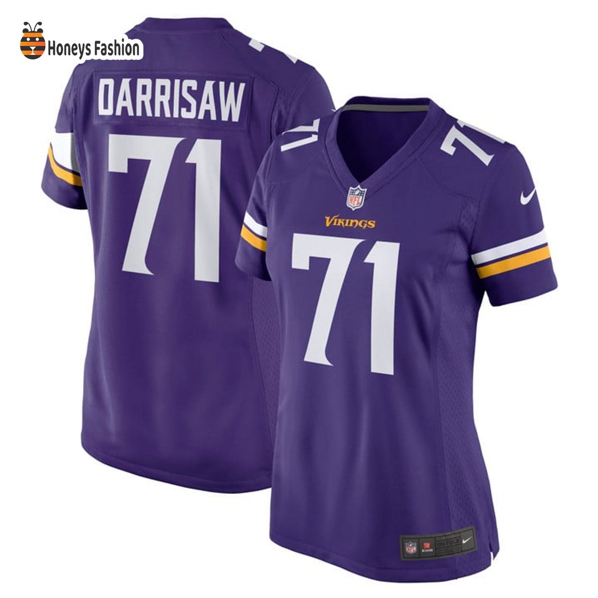 Christian Darrisaw Minnesota Vikings Nike Women’s Purple Game Jersey