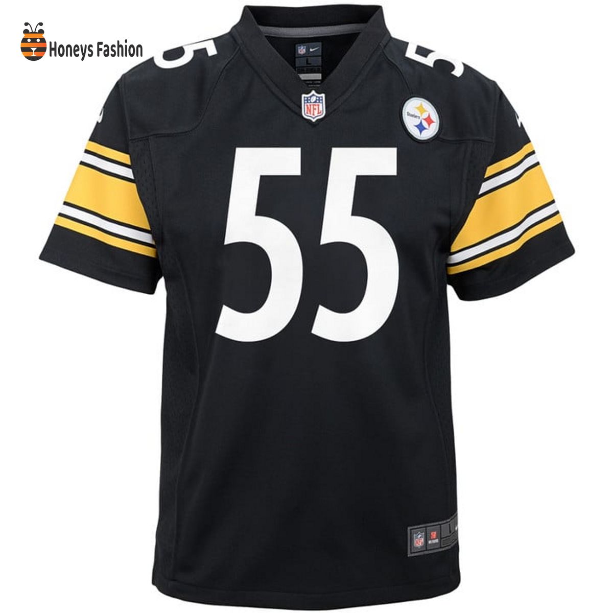Devin Bush Pittsburgh Steelers Nike Youth Player Black Game Jersey