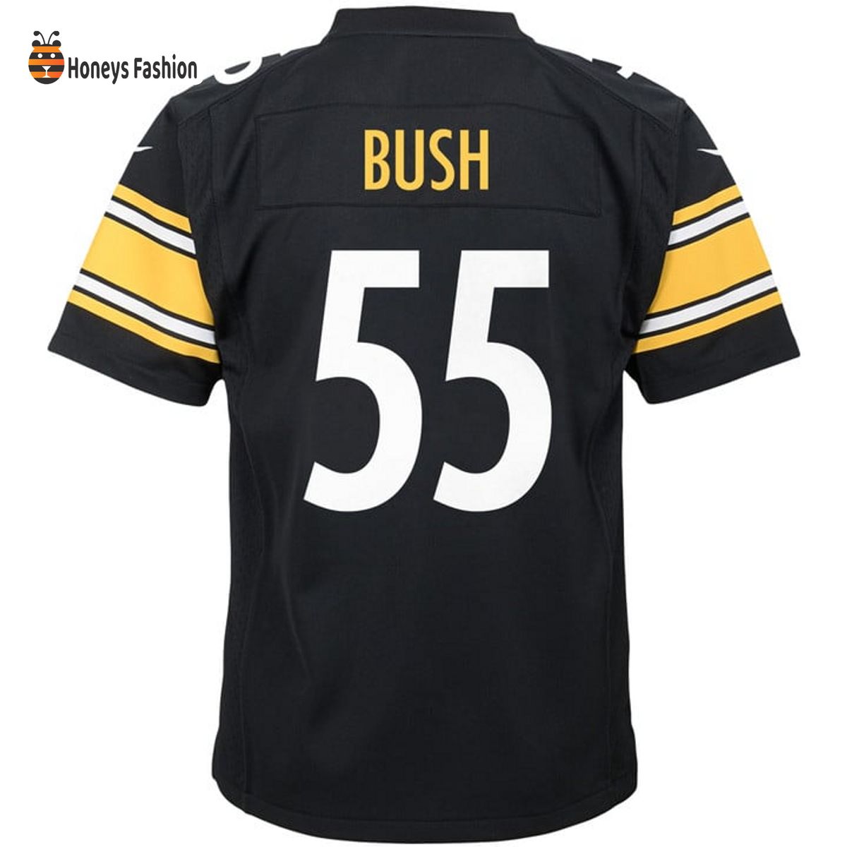 Devin Bush Pittsburgh Steelers Nike Youth Player Black Game Jersey