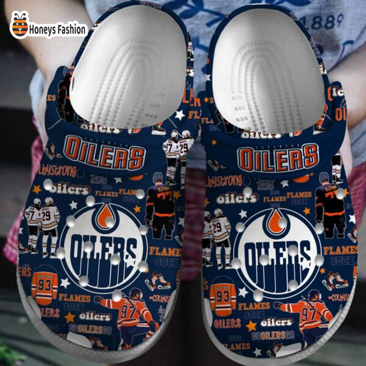Edmonton Oilers NHL Crocs Crocband