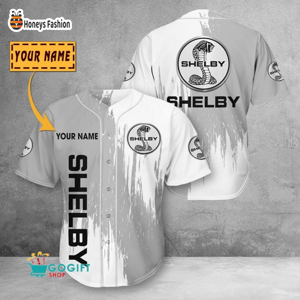 Ford Shelby Custom Name Baseball Jersey