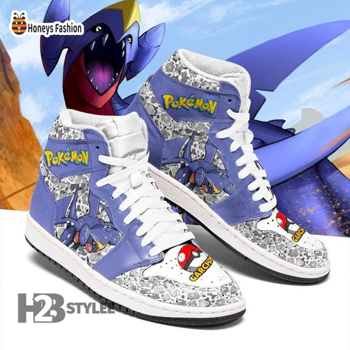 Garchomp Pokemon Air Jordan High Sneaker
