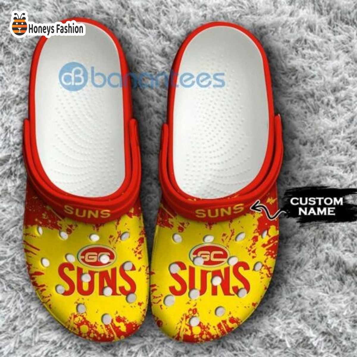 Gold Coast Suns AFL Custom Name Crocs Crocband