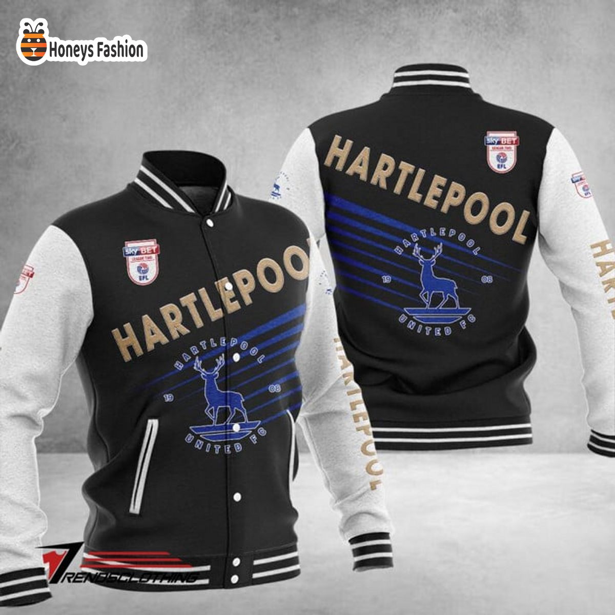 Hartlepool United Baseball Jacket