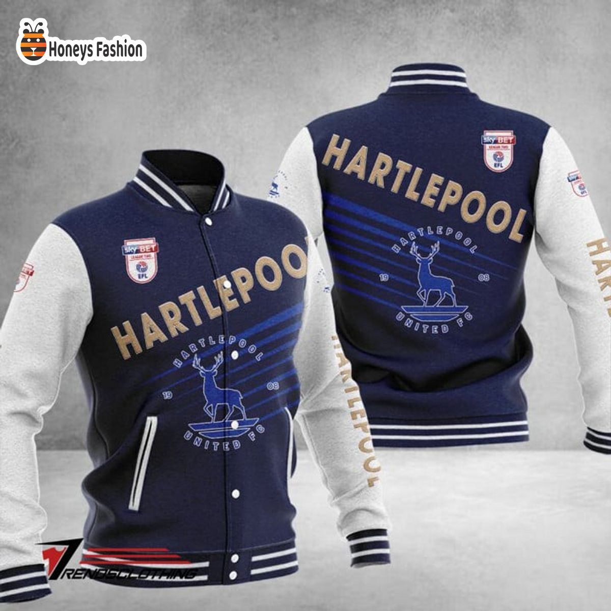 Hartlepool United Baseball Jacket