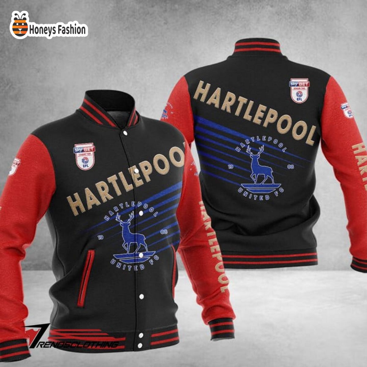 Hartlepool United Baseball Jacket