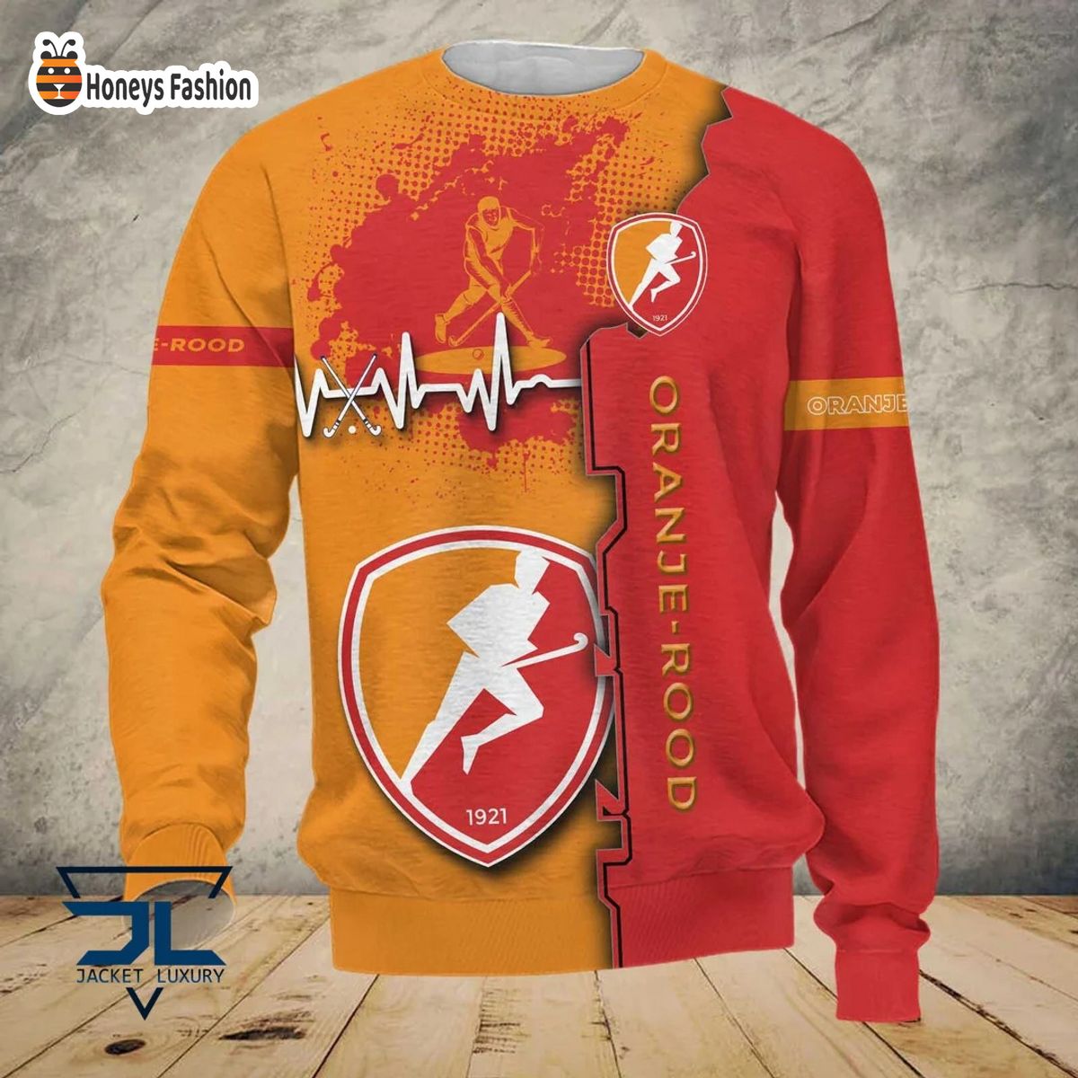 Hockeyclub Oranje-Rood 3d Hoodie Tshirt