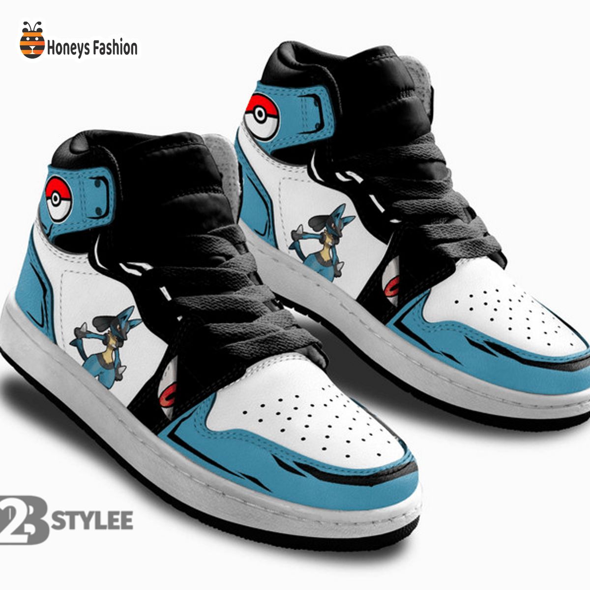 Lucario Egyptian Pokemon Air Jordan High Sneaker