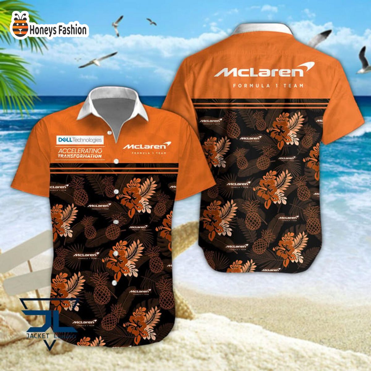 McLaren F1 Team Hibiscus Hawaiian Shirt