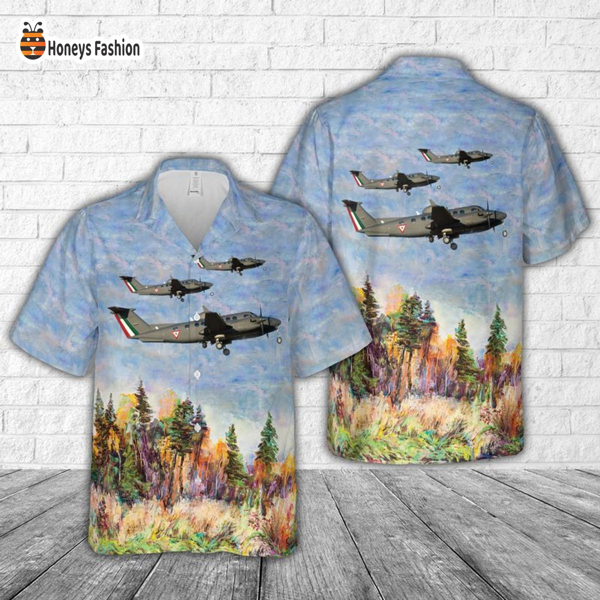 Mexican Air Force Beechcraft 350ER King Air B300 Hawaiian Shirt