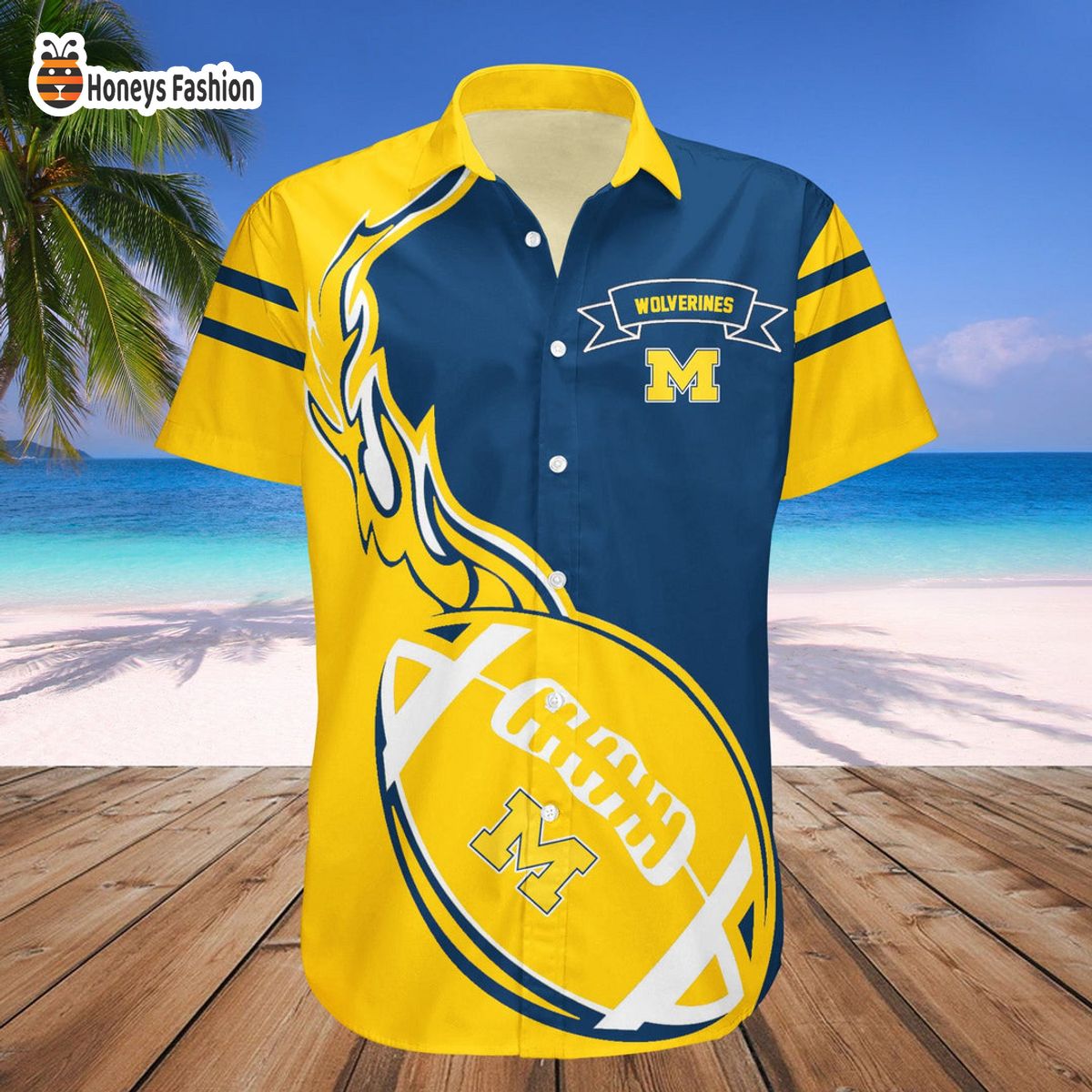 Michigan Wolverines NCAA Hawaiian Shirt