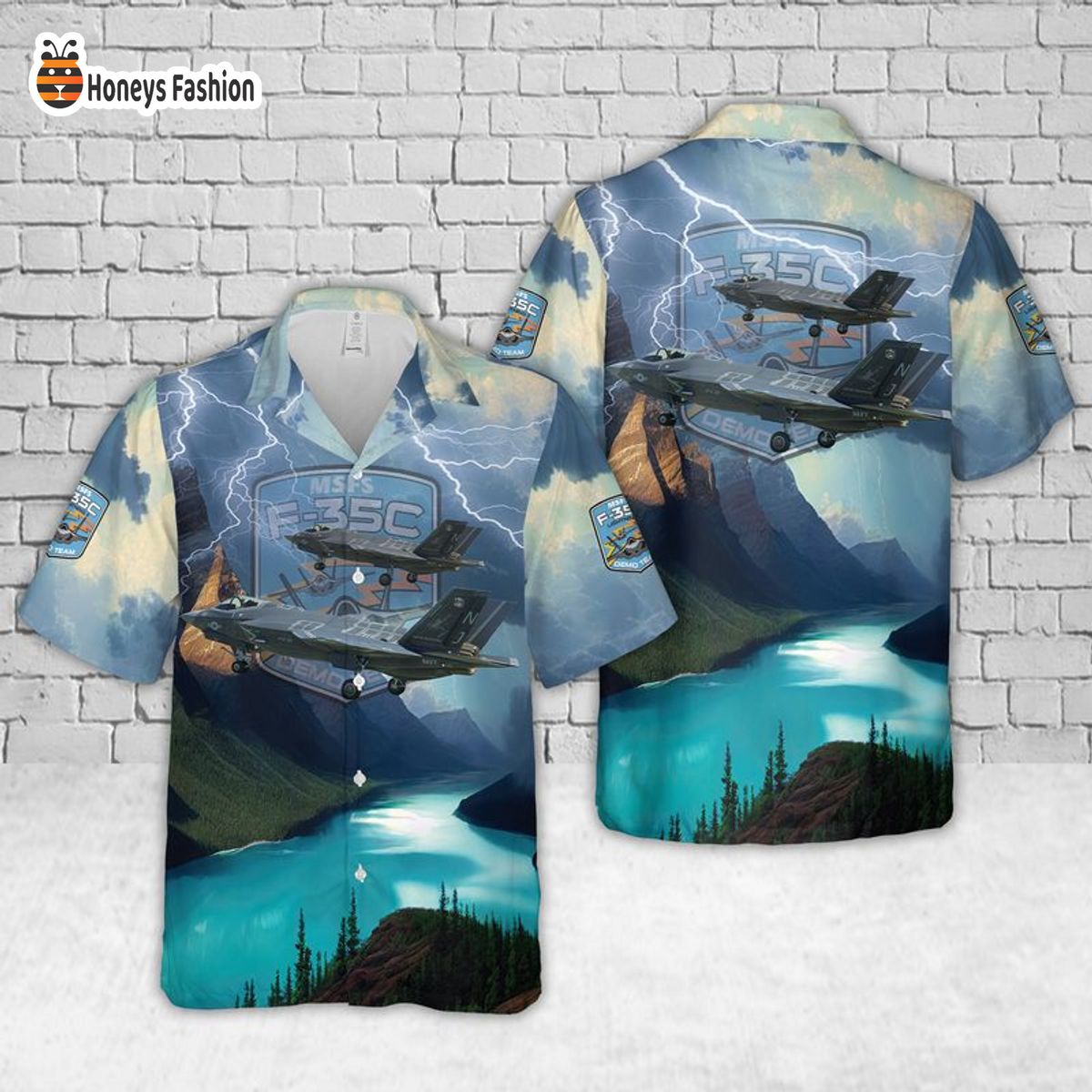 MSFS F35C lightning II Demo Team Hawaiian Shirt