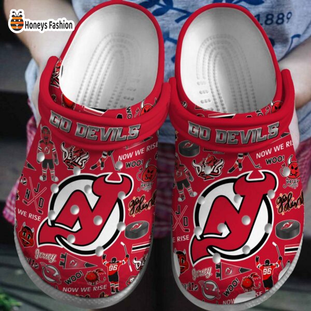New Jersey Devils NHL Crocs Crocband