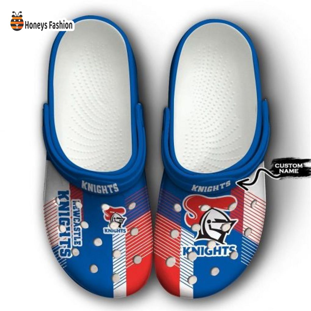 Newcastle Knights NRL Custom Name Crocs Crocband