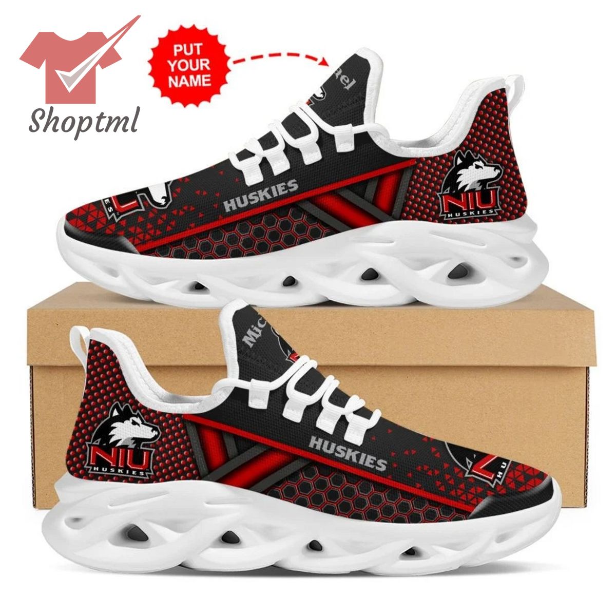 Northern Illinois Huskies NCAA2 Custom name Max Soul Shoes