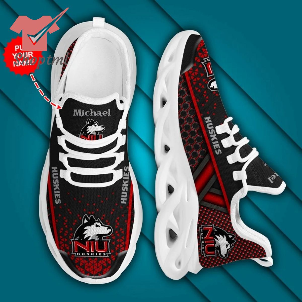 Northern Illinois Huskies NCAA2 Custom name Max Soul Shoes