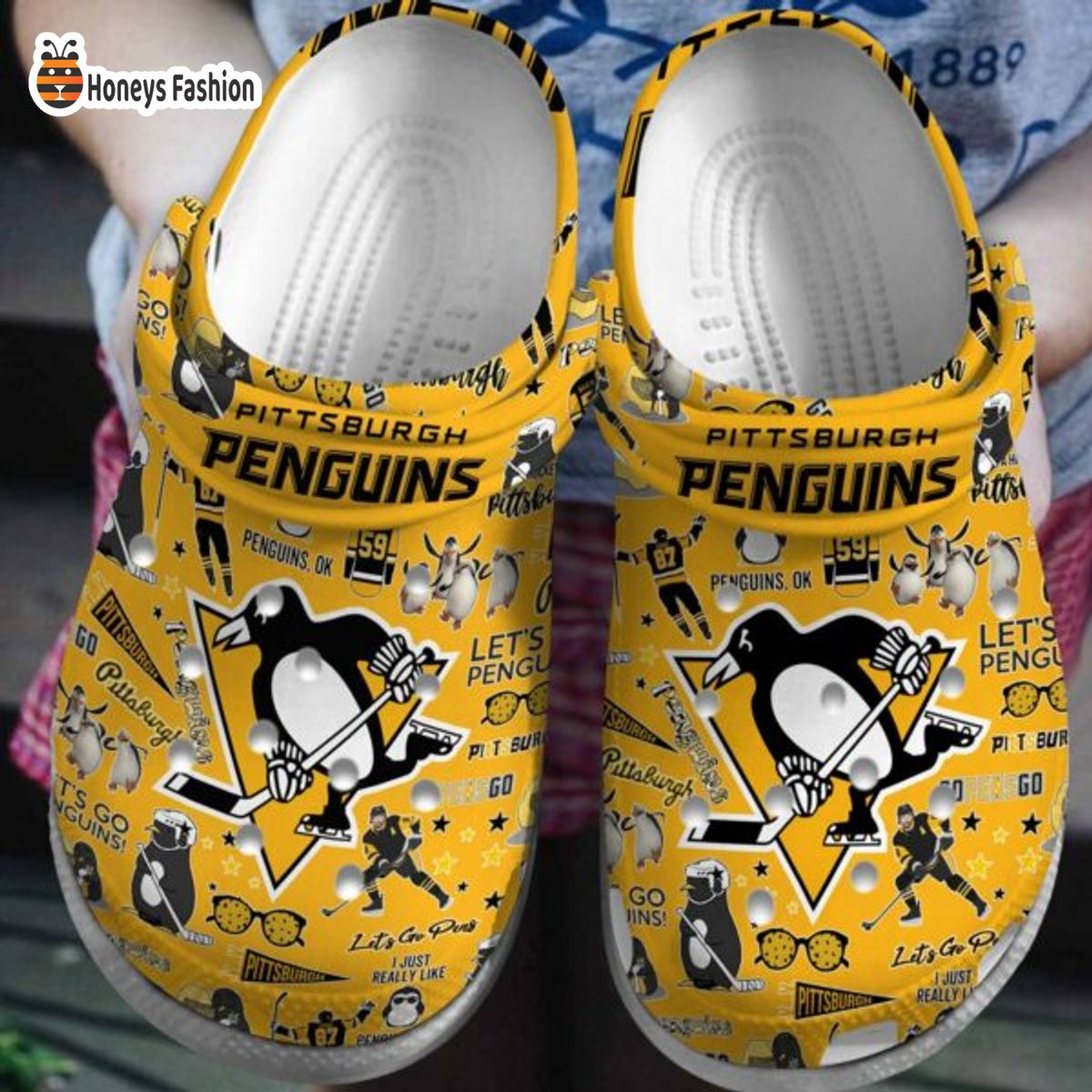 Pittsburgh Penguins NHL Crocs Crocband
