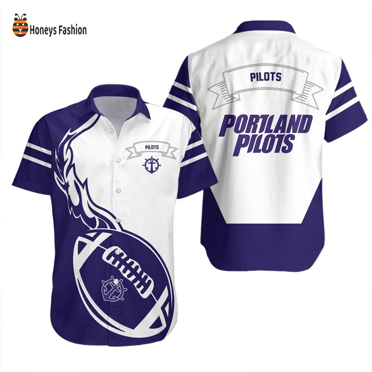 Portland Pilots NCAA Hawaiian Shirt