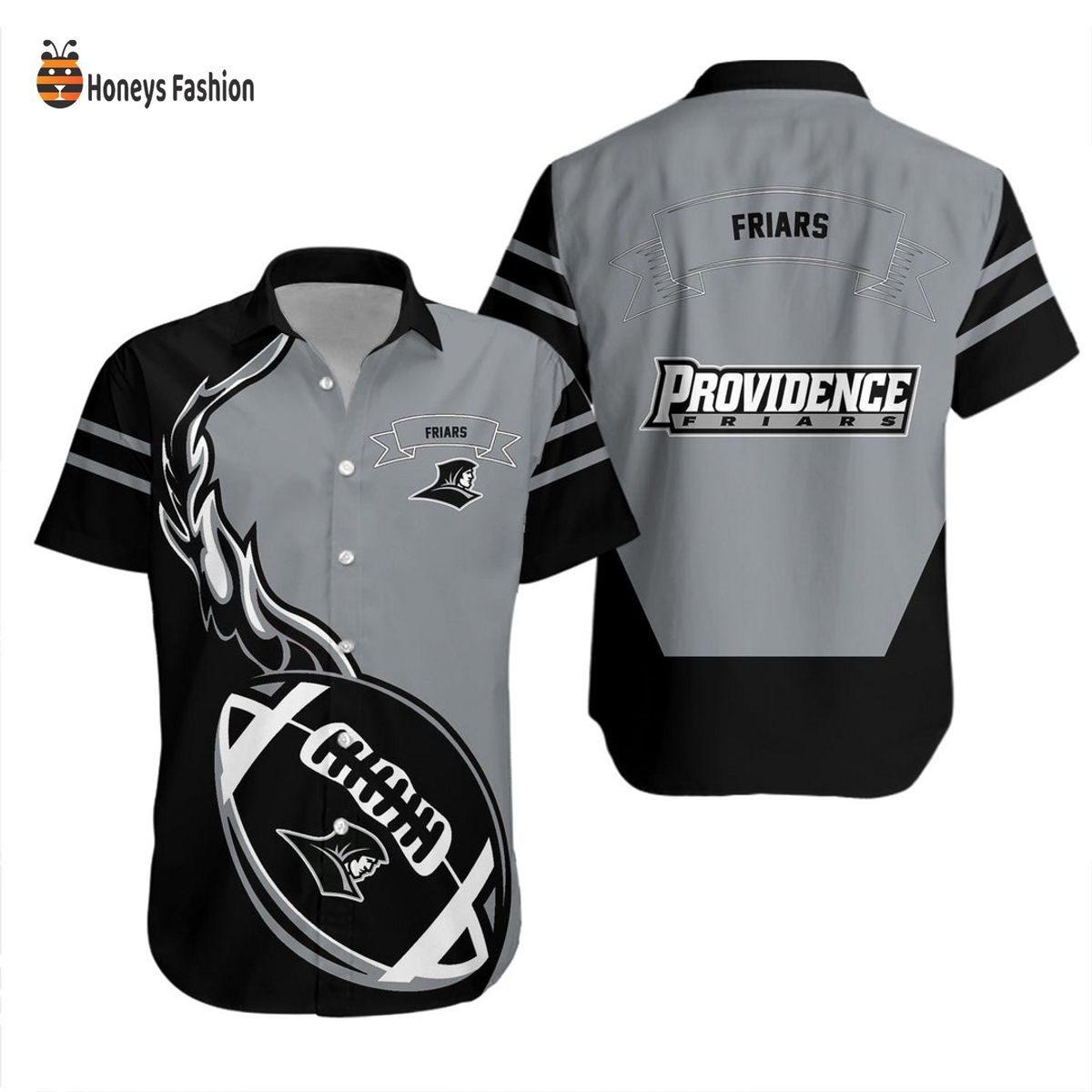 Providence Friars Flame Ball Hawaiian Shirt