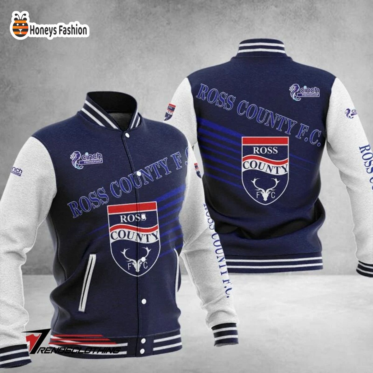 Ross County F.C Scottish Premiership Baseball Jacket