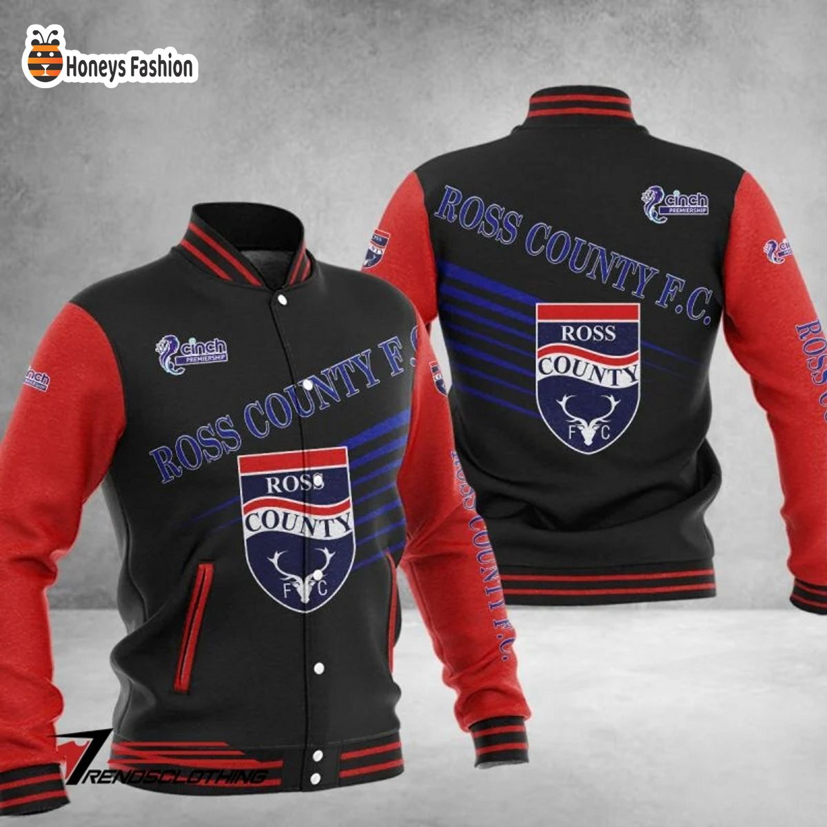 Ross County F.C Scottish Premiership Baseball Jacket