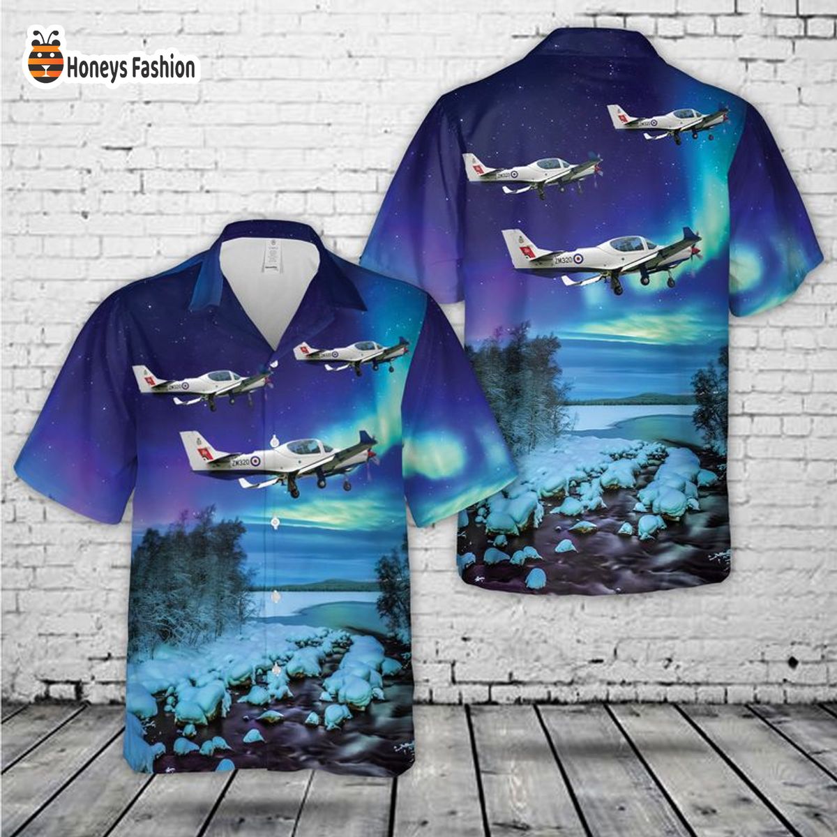 Royal Air Force Grob G-120TP Prefect T1 Hawaiian Shirt