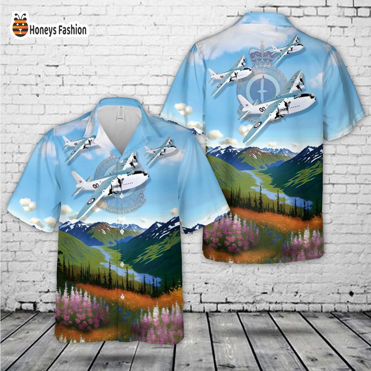 Royal New Zealand Air Force Sunderland Mk V NZ4115 Hawaiian Shirt