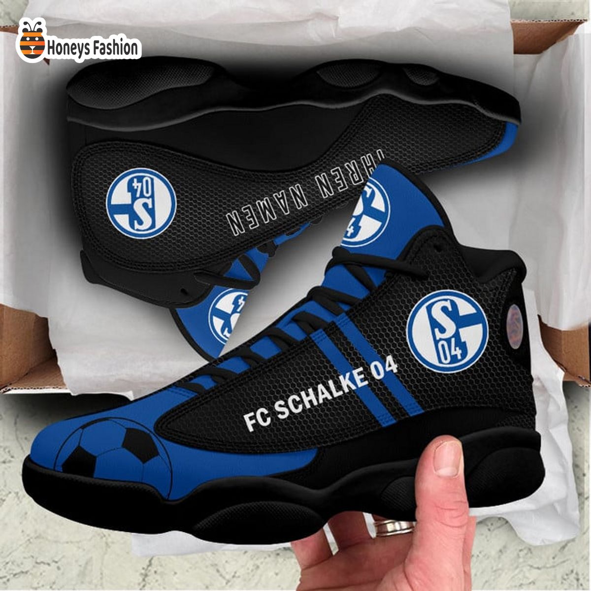 Schalke 04 Air Jordan 13 Schuhe