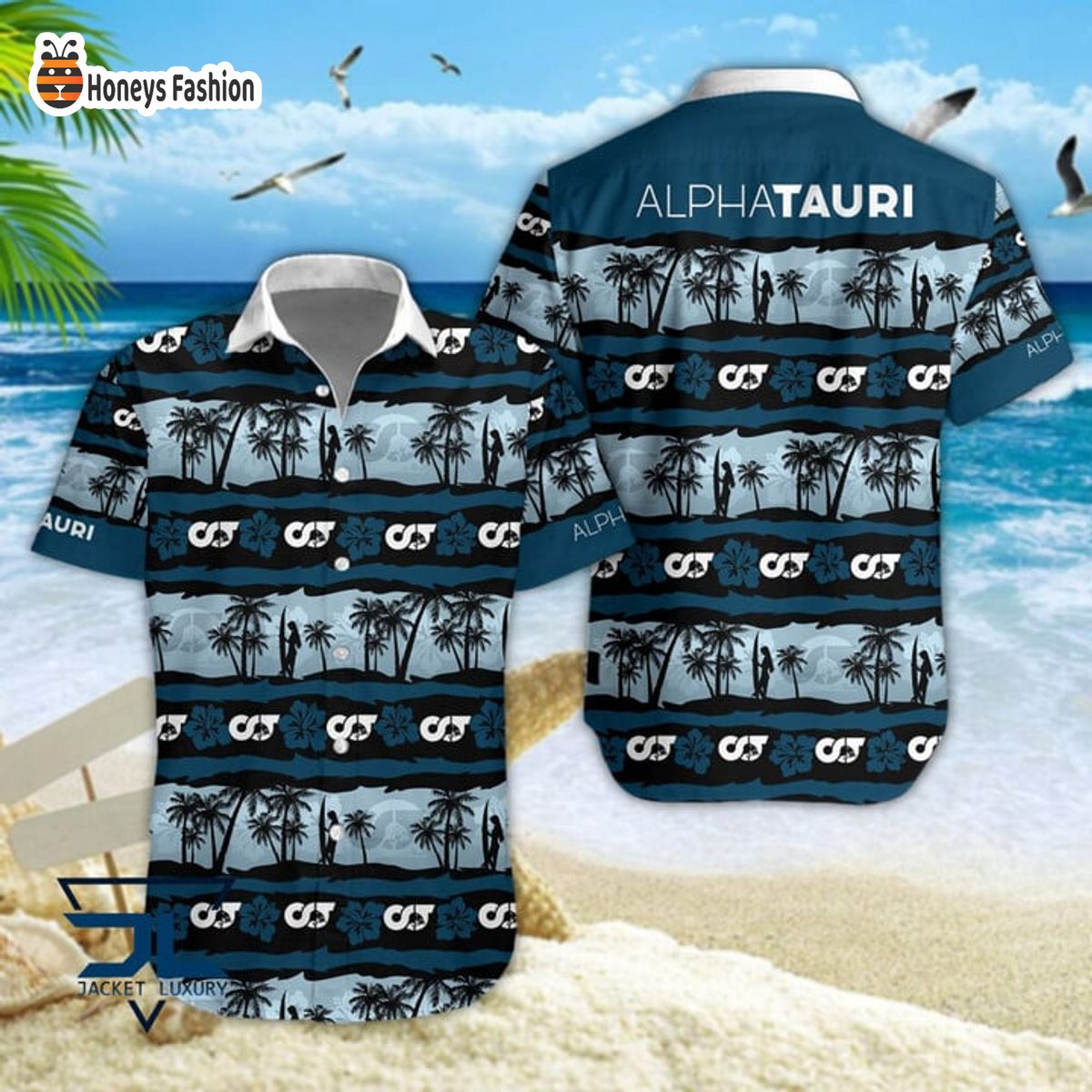 Scuderia AlphaTauri Tropical Hawaiian Shirt