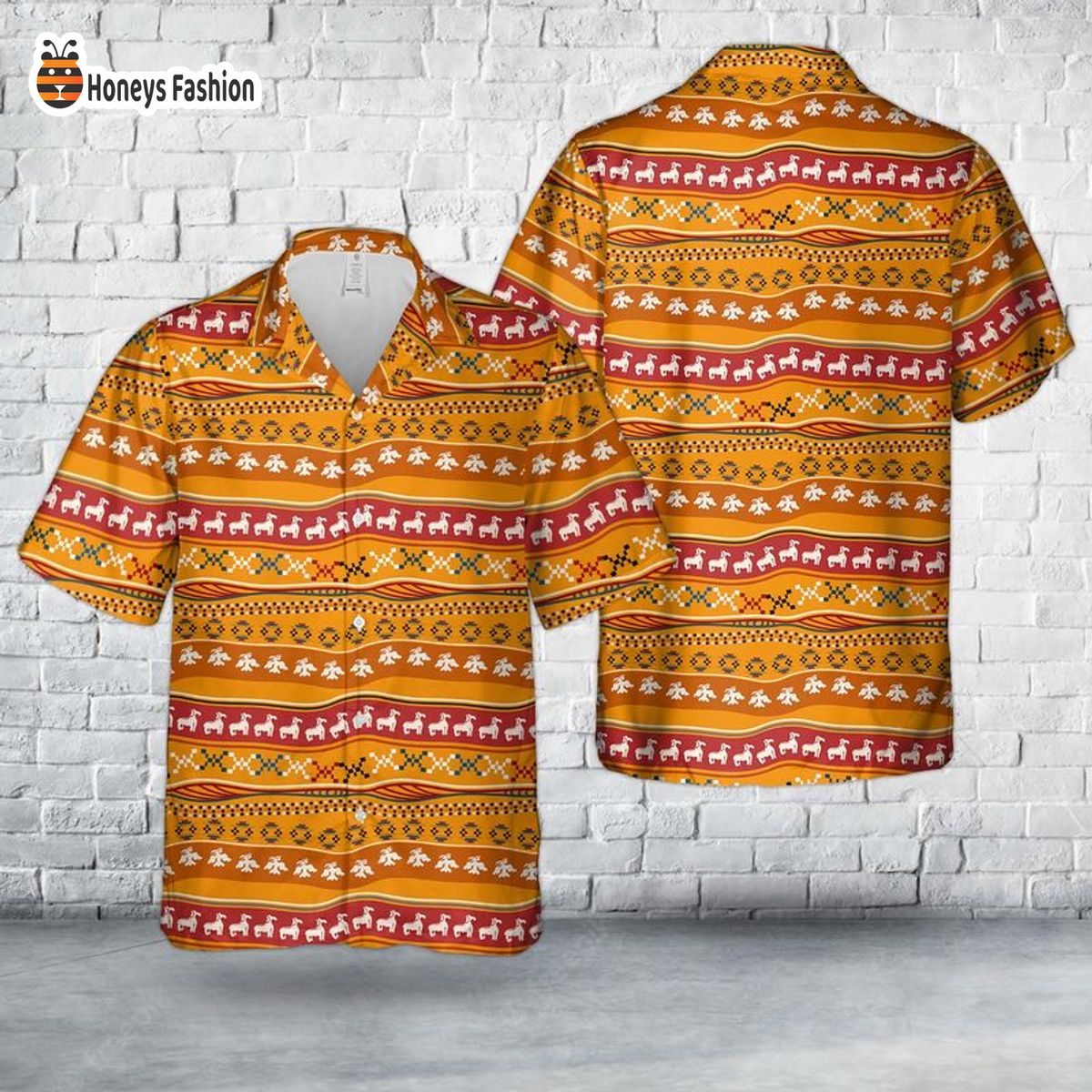 Seamless pattern with Mexican texture Hawaiian Shirt