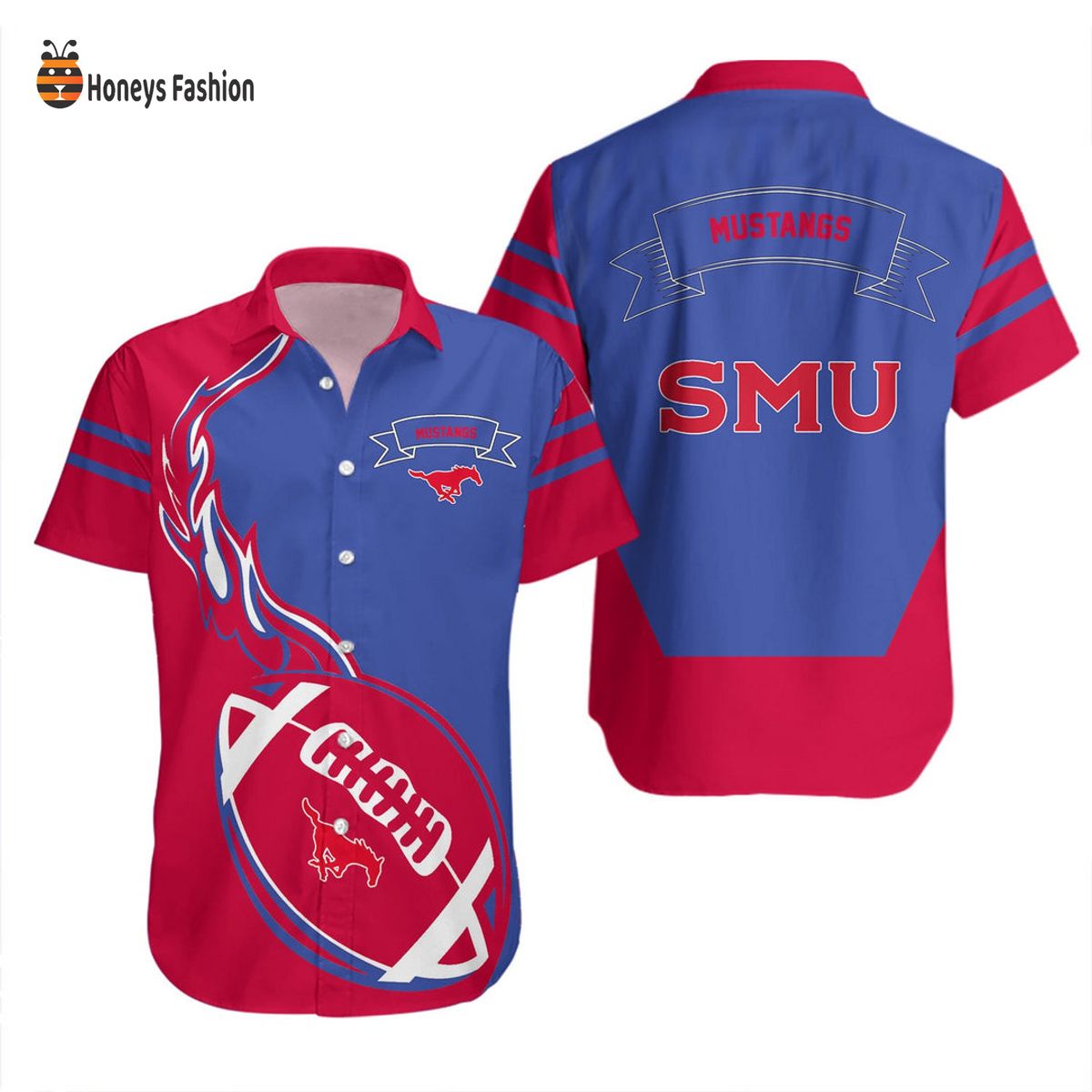 SMU Mustangs NCAA Hawaiian Shirt