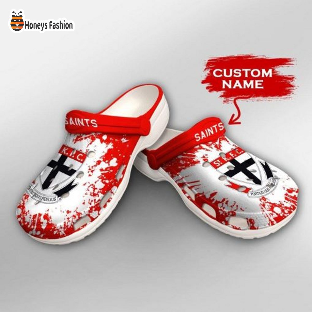 St Kilda Saints AFL Custom Name Crocs Crocband