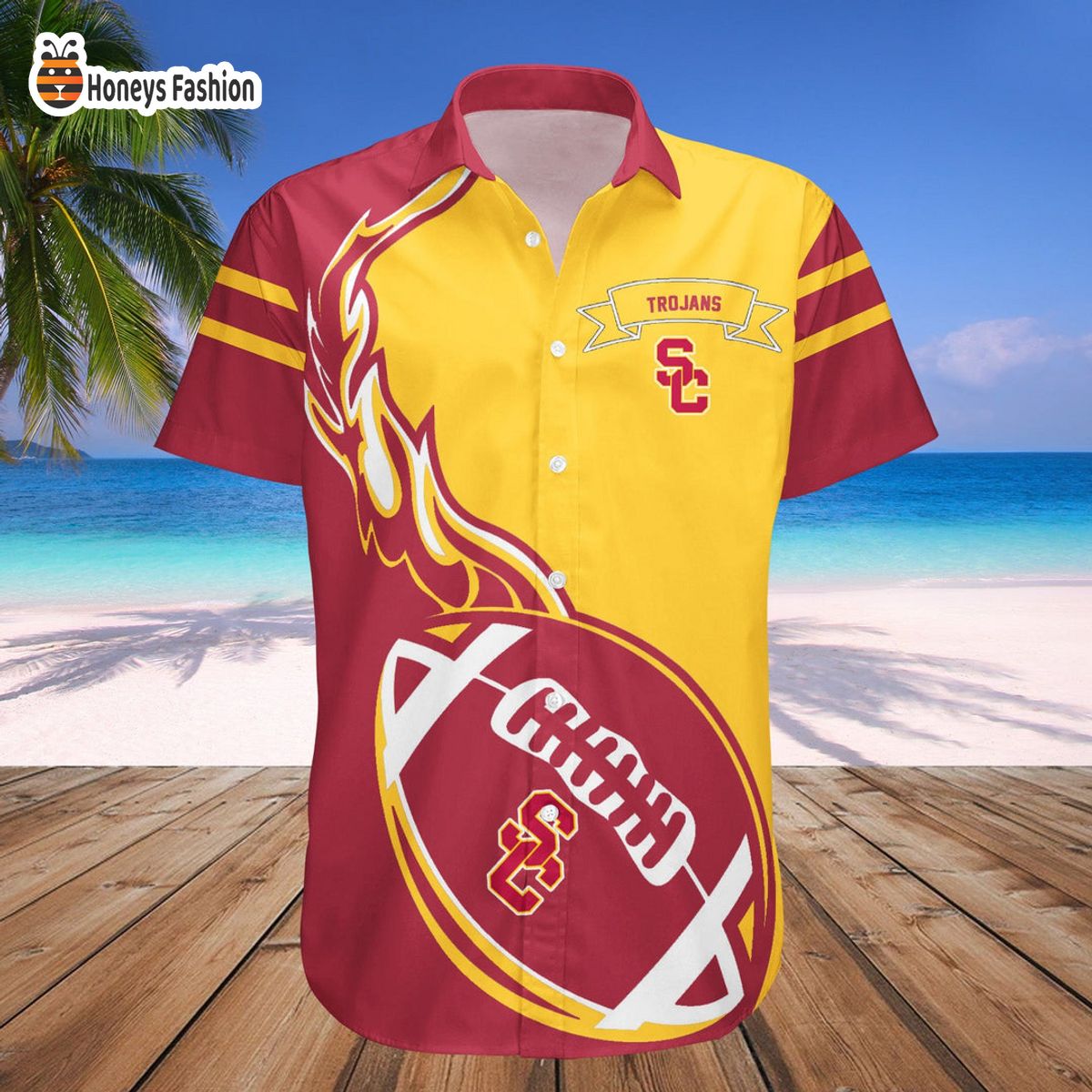 USC Trojans NCAA Hawaiian Shirt