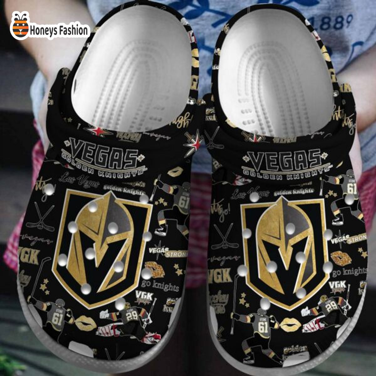 Vegas Golden Knights NHL Crocs Crocband