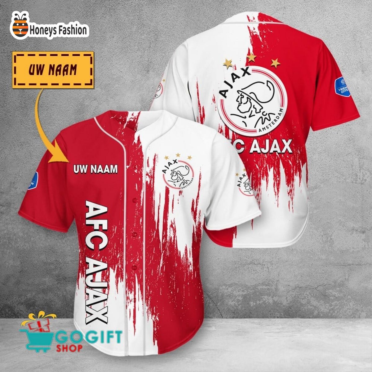 AFC Ajax custom name baseball shirt