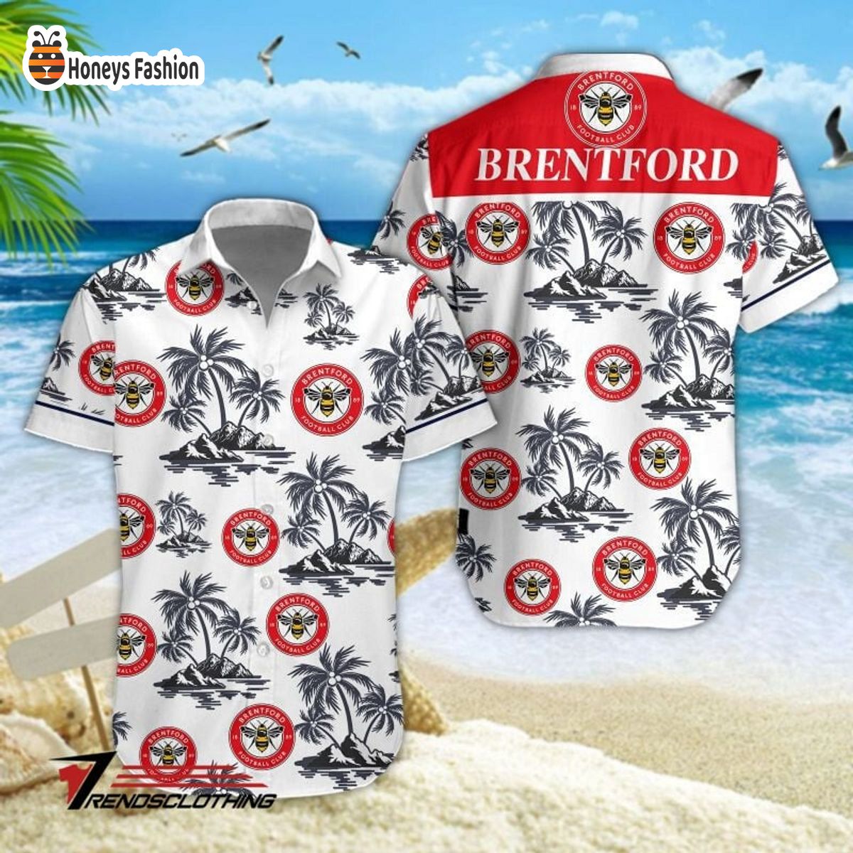Brentford F.C 2023 hawaiian shirt
